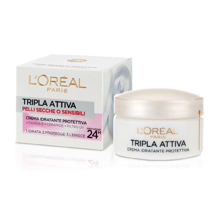 L'OREAL TRIPLA ATTIVA PELLI SECCHE E SENSIBILE 50 ML