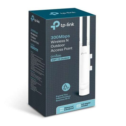 TP-Link Punto di Accesso per Esterno Wireless N a 300Mbps - Tecnologia MIMO 2x2 - Supporta PoE Passivo - 2 Antenne Esterne