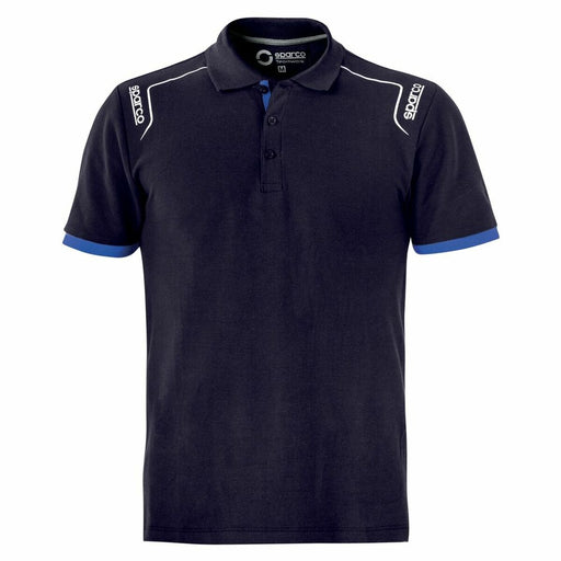 Polo a Maniche Corte Sparco STRETCH Blu Marino Taglia M