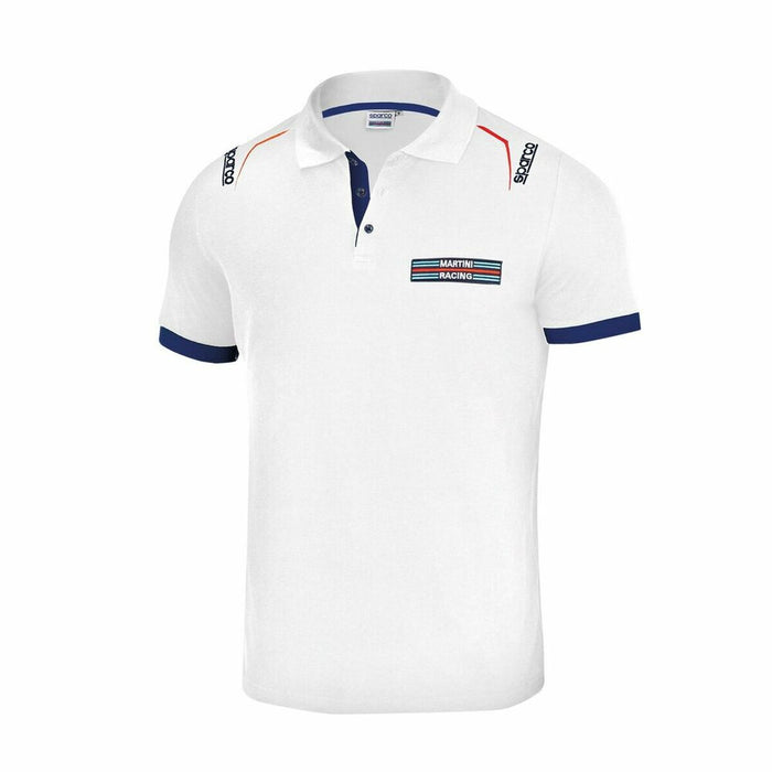 Polo a maniche corte Sparco Martini Racing bianco XL