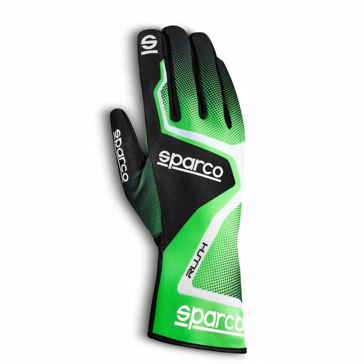 Guanti Sparco RUSH 2020 Verde, vista frontale