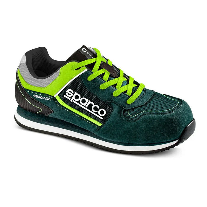 Scarpa Sparco GYMKHANA SEB verde giallo frontale