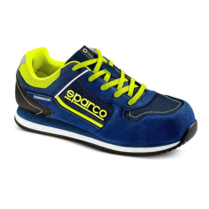 Scarpa Sparco GYMKHANA blu e gialla vista frontale