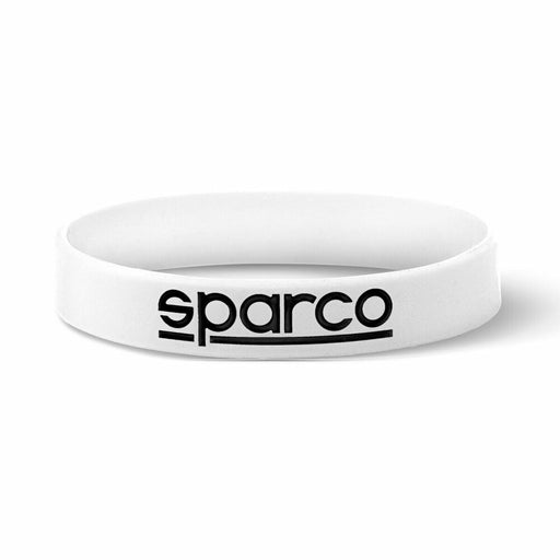 Bracciale uomo Sparco silicone bianco 9 cm