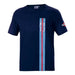 Maglia a Maniche Corte Sparco Martini Racing Blu Marino