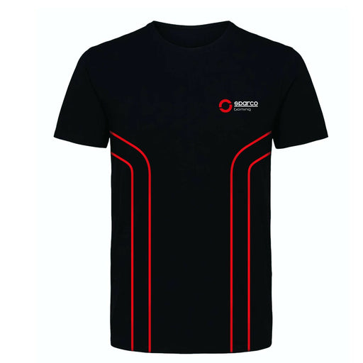 Maglia a maniche corte Sparco GAMING nero rosso