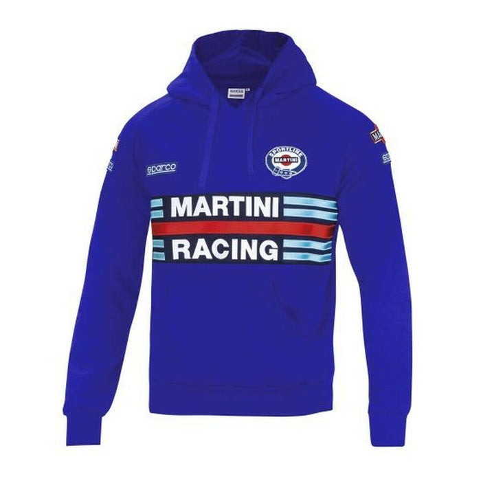 Felpa con cappuccio Sparco Martini Racing azzurro