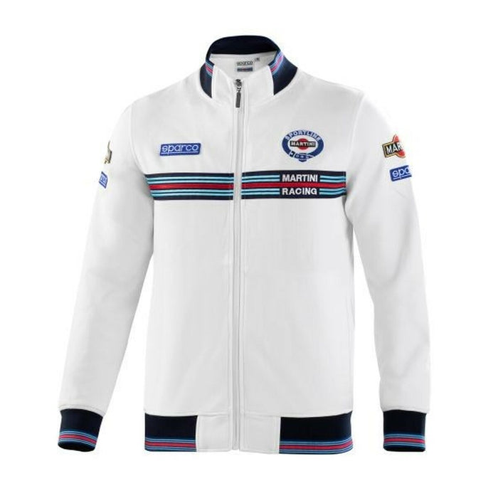 Giacca Sparco Martini Racing bianca con logo e dettagli