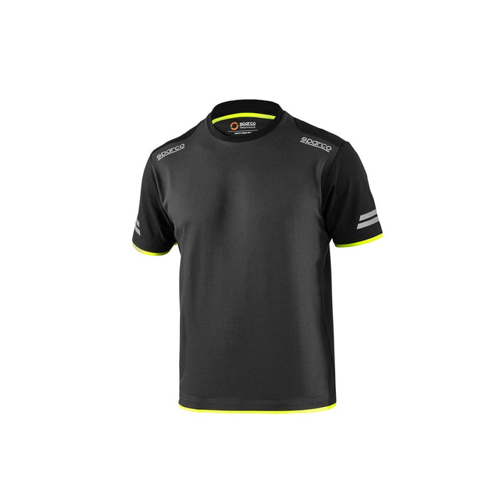 Maglia a maniche corte Sparco TW giallo grigio fronte