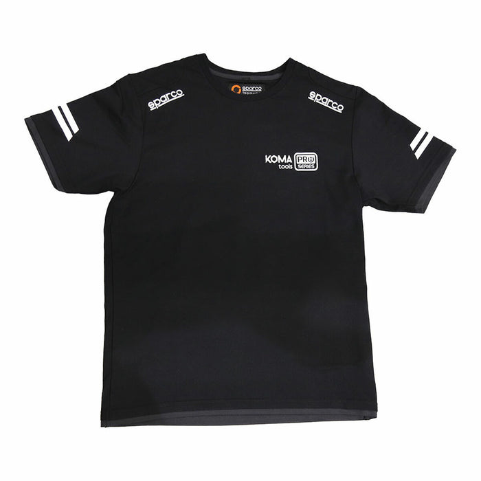 Maglia a maniche corte nera Sparco Koma Tools fronte