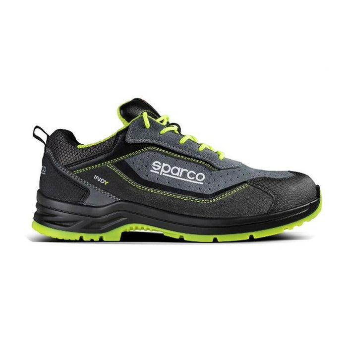 Scarpe di Sicurezza Sparco INDY S1P ESD giallo grigio vista laterale