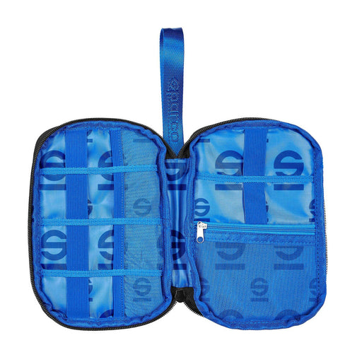 Interno custodia Sparco blu con tasche e cerniera