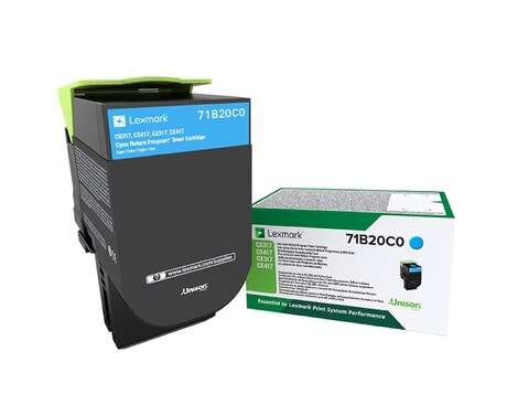 Lexmark CS317/CS417/CS517/CX317/CX417/CX517 Cartuccia Toner Ciano Originale - 71B20C0/71B0020