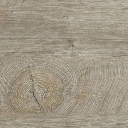 Dettaglio del pannello in Rovere Alaska dell'armadio, con venature naturali e finitura elegante.