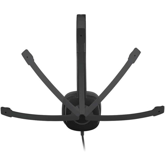 Logitech H151 Auricolari con Microfono - Microfono Girevole - Controlli su Cavo - Fascia Regolabile - Connessione Jack 3.5mm - Cavo 1.80m - Colore Nero