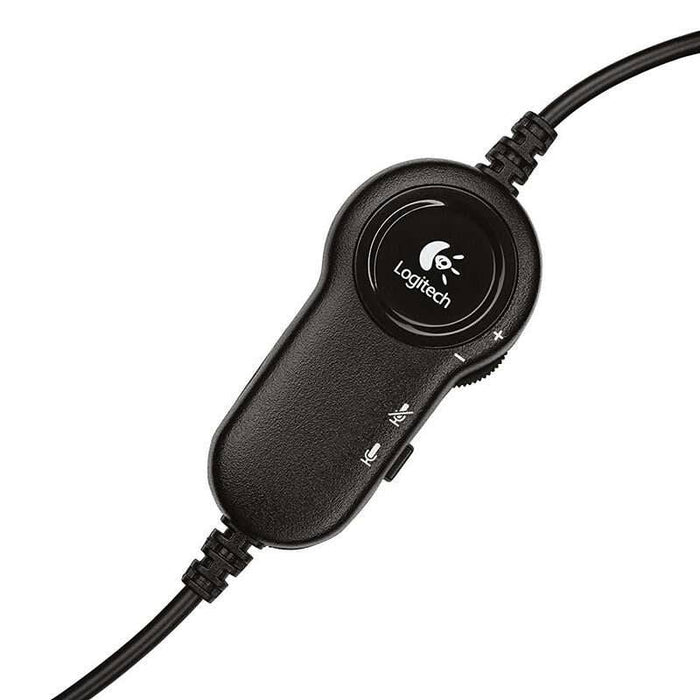 Logitech H151 Auricolari con Microfono - Microfono Girevole - Controlli su Cavo - Fascia Regolabile - Connessione Jack 3.5mm - Cavo 1.80m - Colore Nero