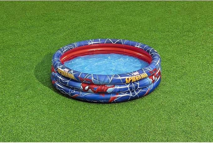Piscina Gonfiabile Spider-Man 3 Anelli – Ø 122x30 cm in PVC