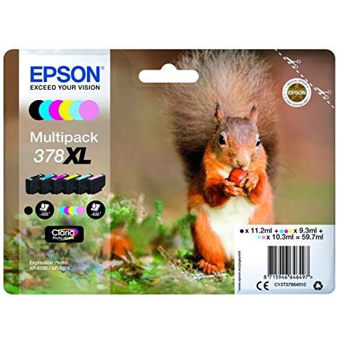 Epson 378XL Confezione 6 Cartucce d'Inchiostro Originali - C13T37984010