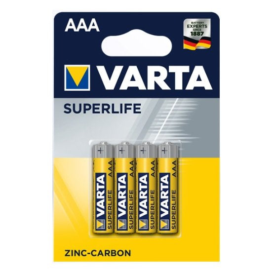 Pile Ministilo AAA Super Heavy Duty Zinco 4 Pezzi