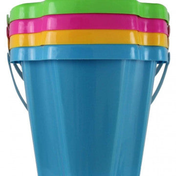 Secchiello squadrato in plastica resistente, dimensioni 18x16 cm