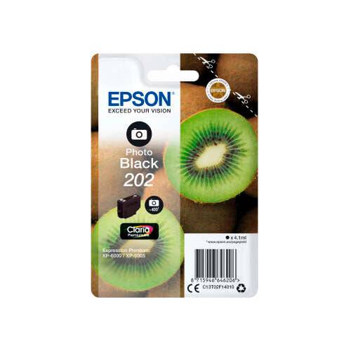 Epson 202 Nero Photo Cartuccia d'Inchiostro Originale - C13T02F14010