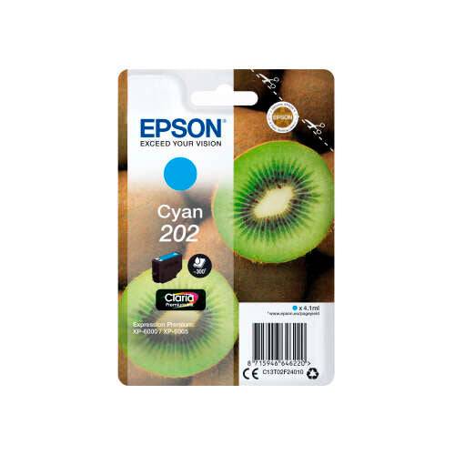 Epson 202 Ciano Cartuccia d'Inchiostro Originale - C13T02F24010
