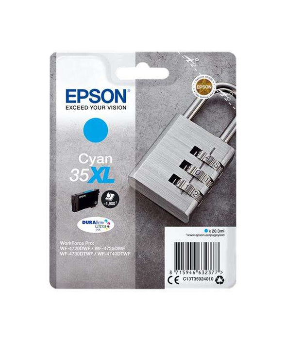 Epson T3592 (35XL) Cyan Cartuccia d'Inchiostro Originale - C13T35924010
