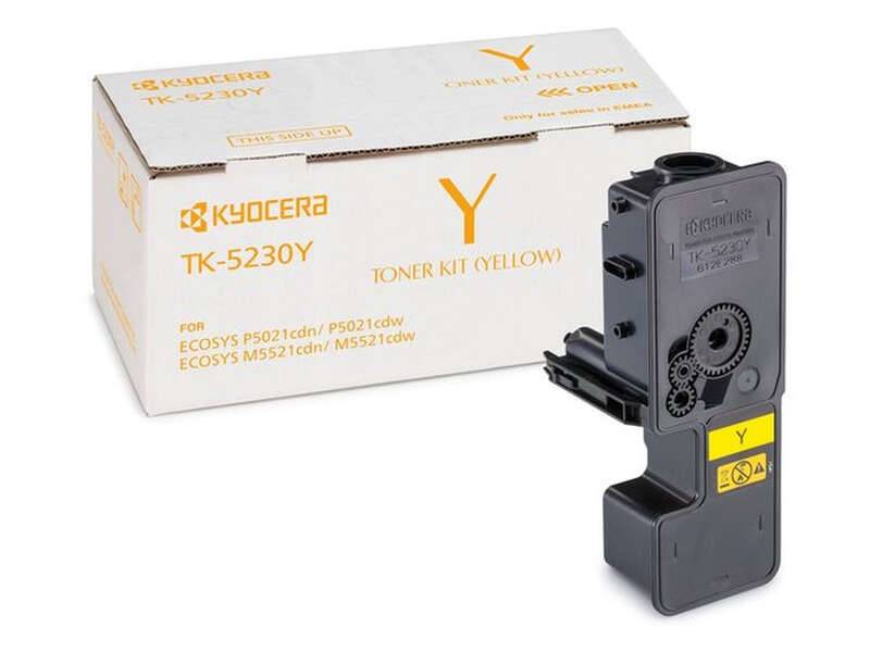 Kyocera TK5230 Cartuccia Toner Giallo Originale - 1T02R9ANL0/TK5230Y