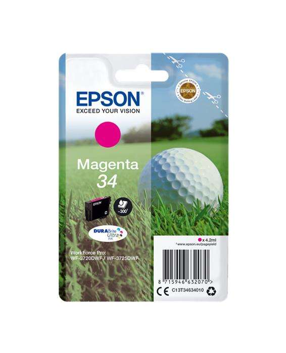Epson T3463 (34) Cartuccia di inchiostro originale magenta - C13T34634010