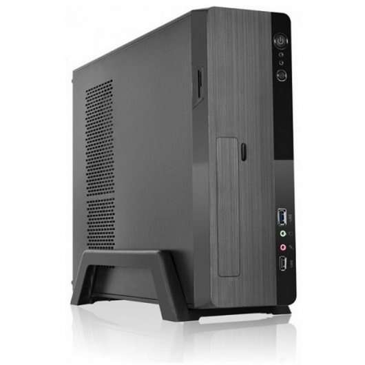 L-Link Magna Case Micro e Mini ATX Slim - Alimentatore 500W - 1x HDD 3,5 + 1x SSD 2,5 + 1x HDD 5.25 - 1x USB 2.0, 1x USB 3.0, Audio e Micro - Colore Nero