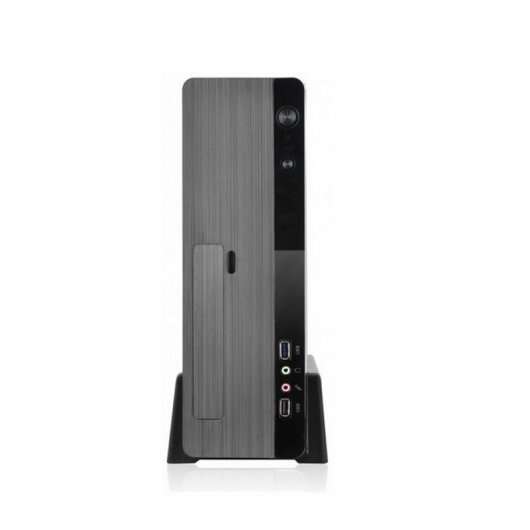 L-Link Magna Case Micro e Mini ATX Slim - Alimentatore 500W - 1x HDD 3,5 + 1x SSD 2,5 + 1x HDD 5.25 - 1x USB 2.0, 1x USB 3.0, Audio e Micro - Colore Nero
