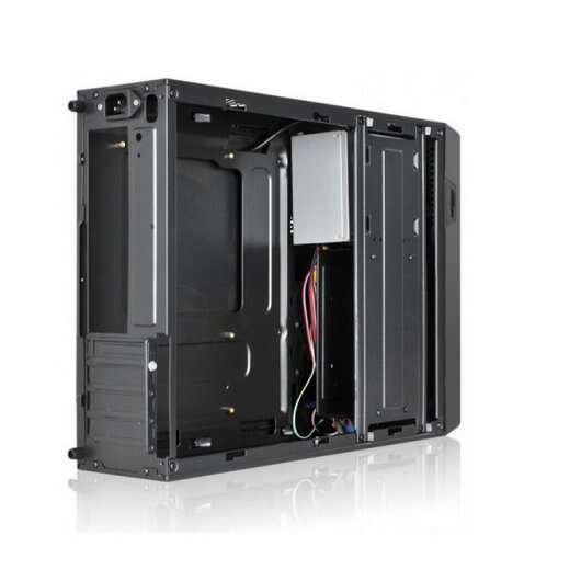 L-Link Magna Case Micro e Mini ATX Slim - Alimentatore 500W - 1x HDD 3,5 + 1x SSD 2,5 + 1x HDD 5.25 - 1x USB 2.0, 1x USB 3.0, Audio e Micro - Colore Nero