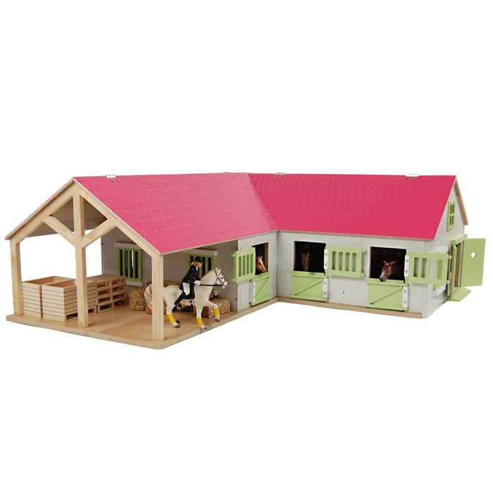 Kids Globe Stalla per Cavalli 1:24 Rosa