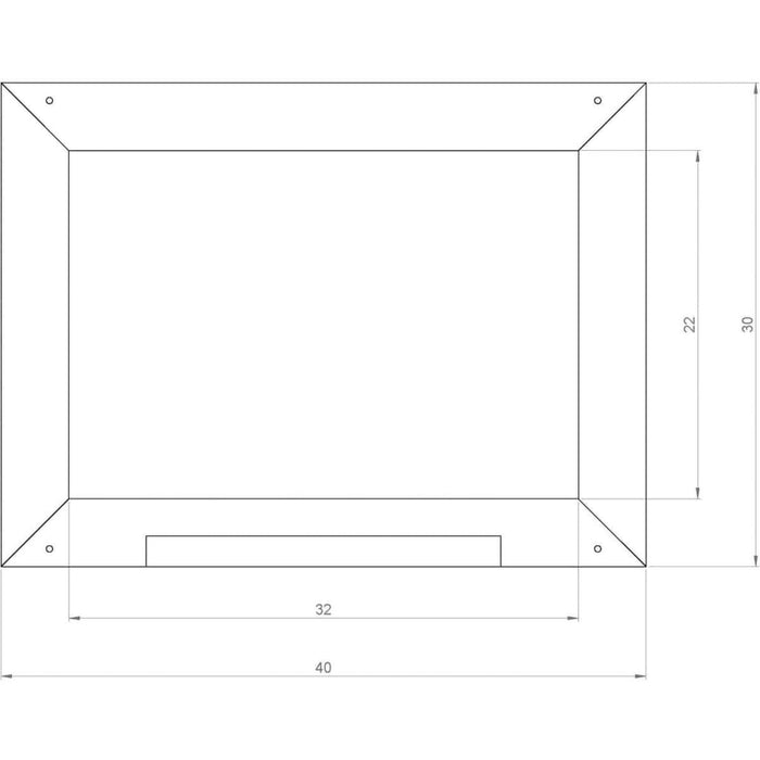 Lavagna per Casetta da Gioco per Bambini Grigio 2x40x30 cm