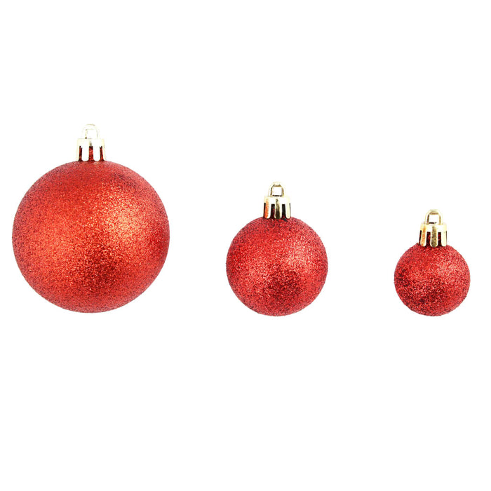 Set Palline di Natale 100 pz 3/4/6 cm