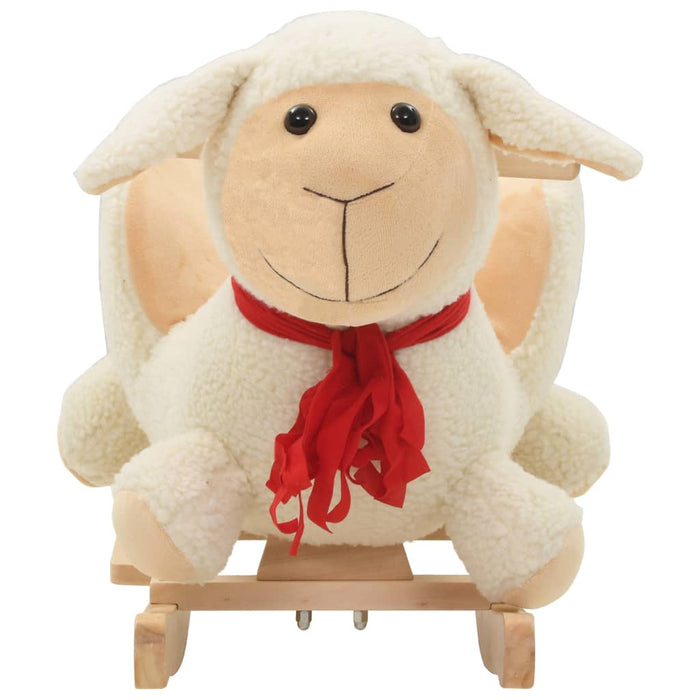 Giocattoli a Dondolo con Schienale in Peluche per Bambini 60x32x55 cm e oltre