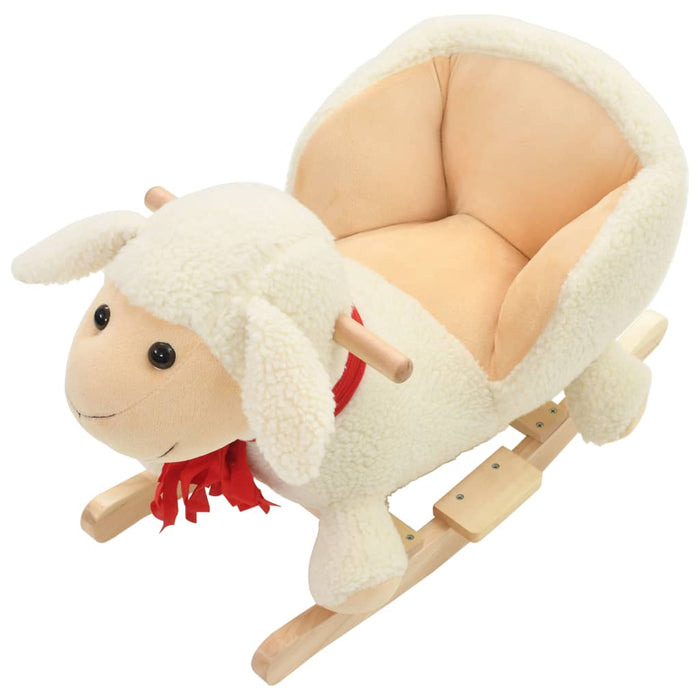 Giocattoli a Dondolo con Schienale in Peluche per Bambini 60x32x55 cm e oltre