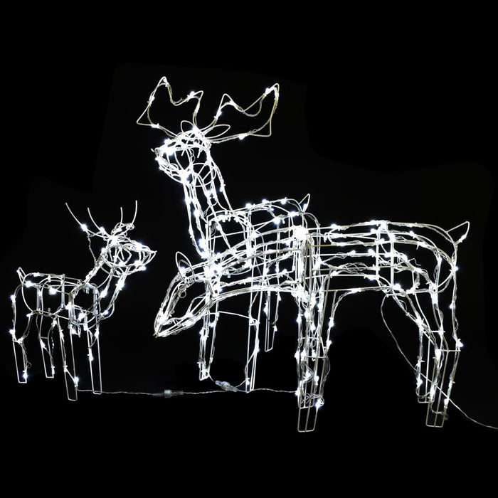 Decorazioni di Natale a Forma di Renne con LED - Set da 3 Pezzi