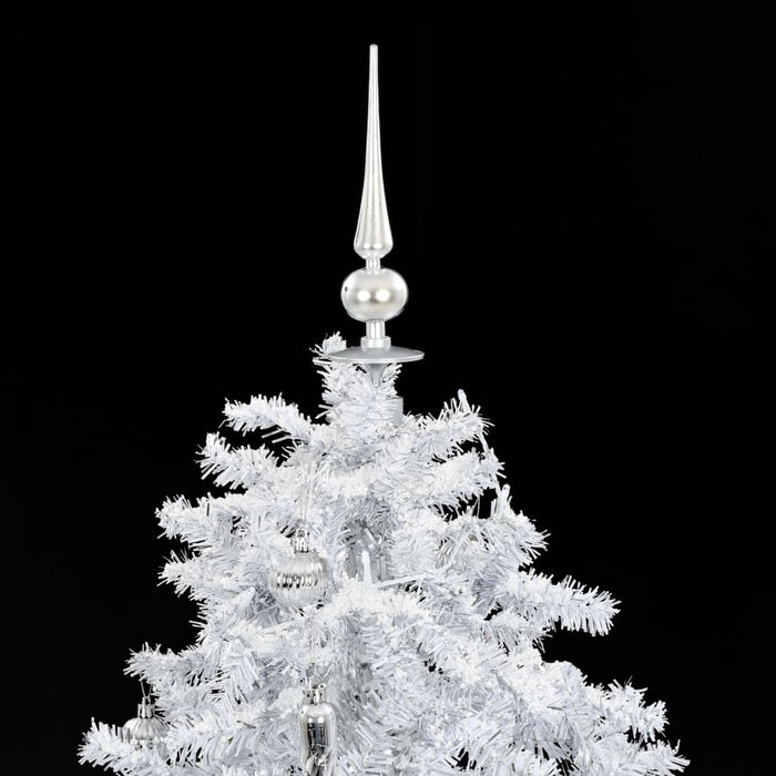 Albero di Natale con Neve e Base a Ombrellone