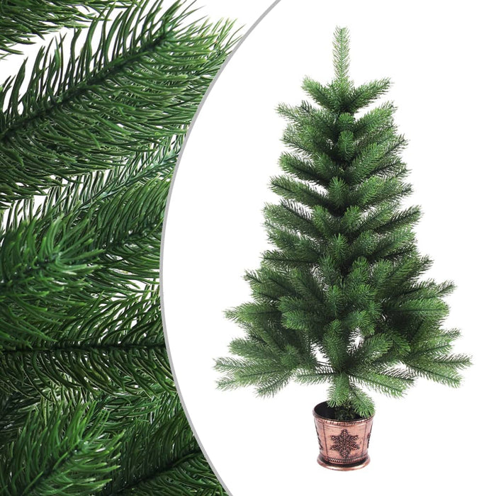 Albero di Natale Artificiale Realistico con Punte Verde