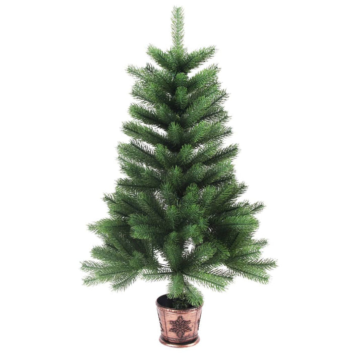 Albero di Natale Artificiale Realistico con Punte Verde