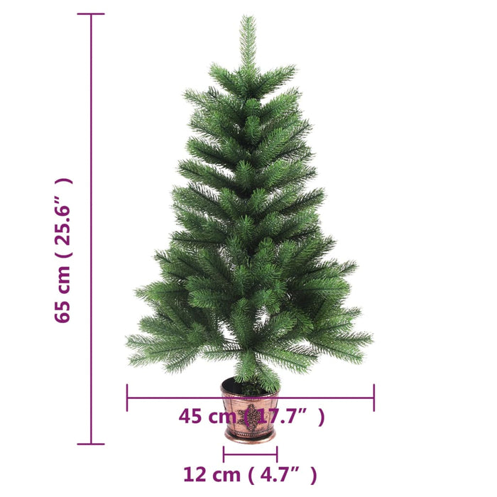 Albero di Natale Artificiale Realistico con Punte Verde