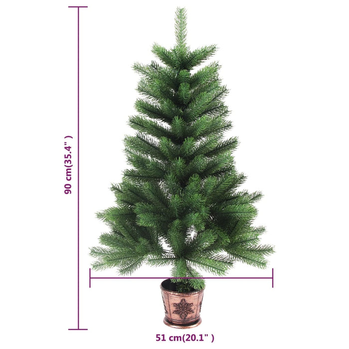 Albero di Natale Artificiale Realistico con Punte Verde