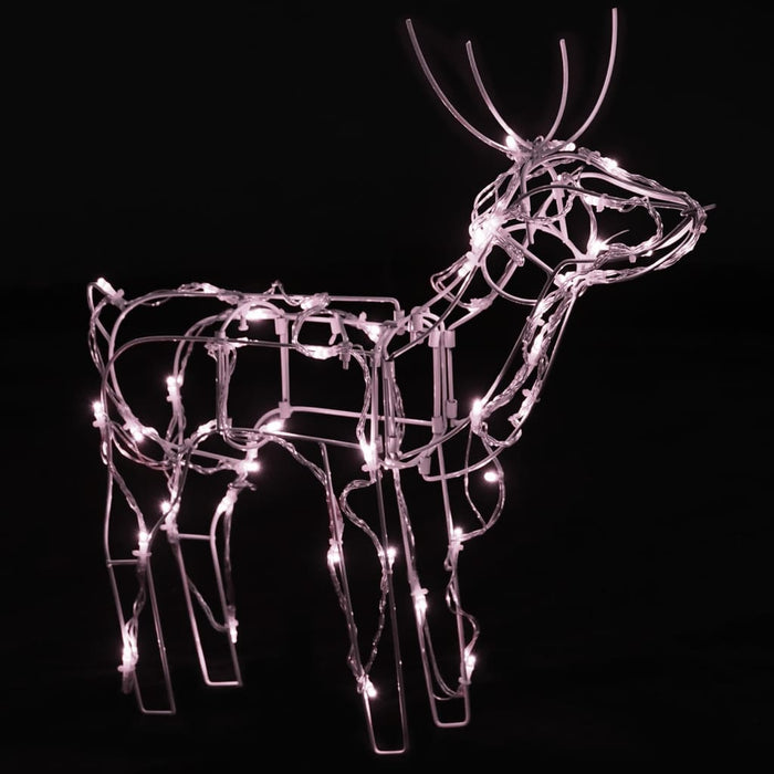 Decorazioni di Natale a Forma di Renne con LED - Set da 3 Pezzi