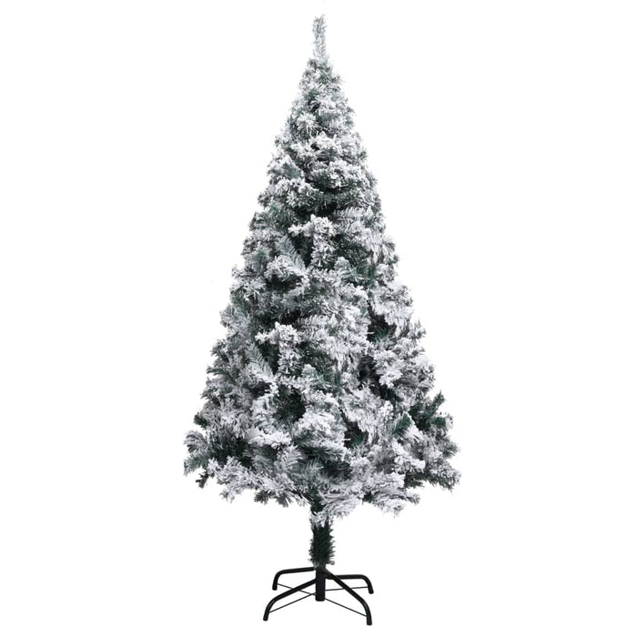 Albero di Natale Artificiale con Neve Floccata e LED in diverse dimensioni e materiali