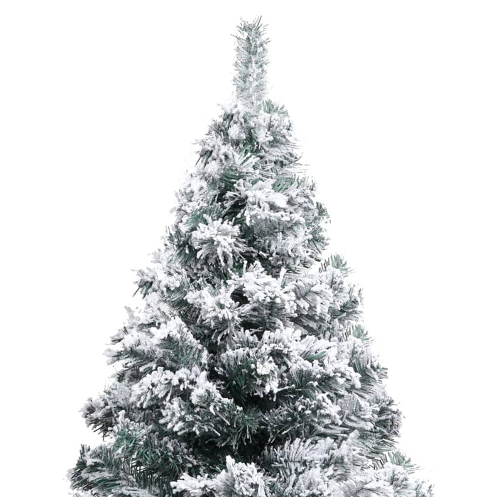 Albero di Natale Artificiale con Neve Floccata e LED in diverse dimensioni e materiali