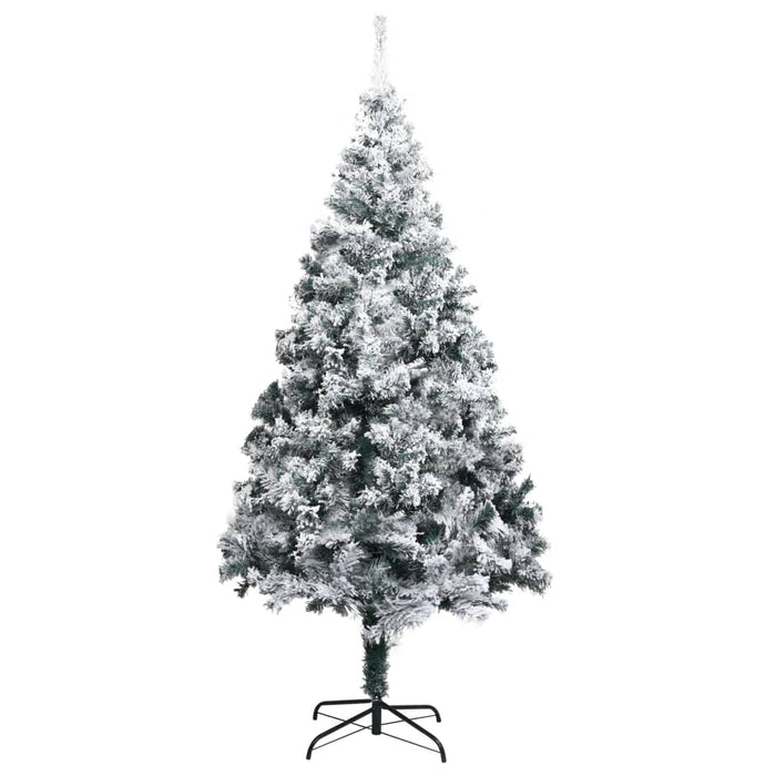 Albero di Natale Artificiale con Neve Floccata e LED in diverse dimensioni e materiali