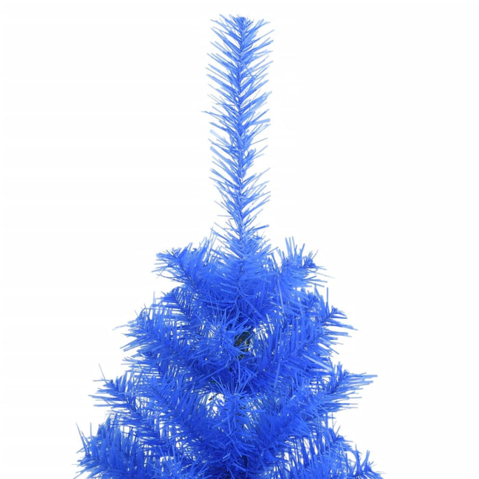 Albero di Natale Artificiale con Base Blu in PVC