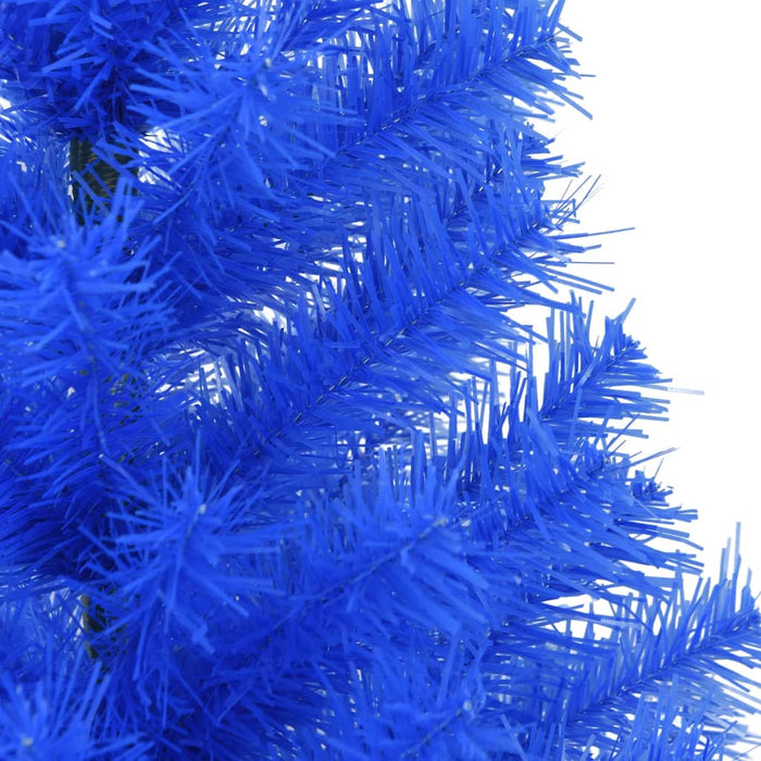 Albero di Natale Artificiale con Base Blu in PVC