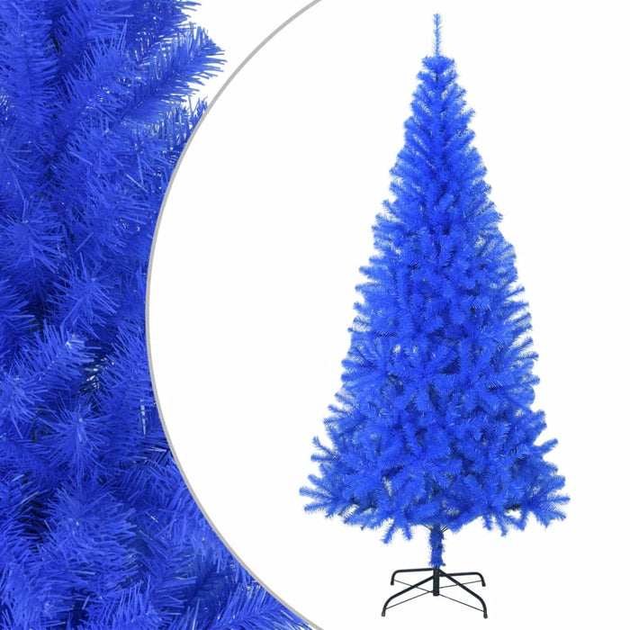 Albero di Natale Artificiale con Base Blu in PVC